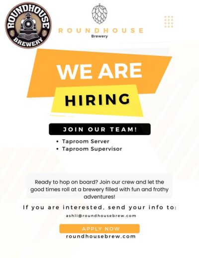 Love beer? Want to be a part of a fun positive team? Jump on our train! Email ashli@roundhousebrew.com

#roundhousebrewery #mnbrewery
