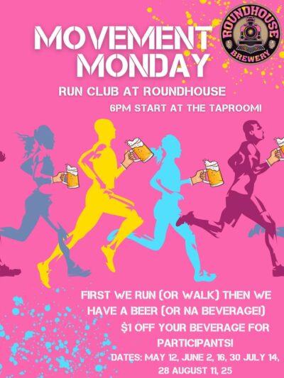 Like running? Like beer? Our movement Mondays are for you! Meet at the brewery, we’ll leave for a 1-3 mile run/walk at 6. You can choose your journey! After we’ll gather (if you want) to mingle! $1 off your beer for those that participate! 
#hopchasers #beerrunclub #roundhousebrewery #explorebrainerdlakes #nisswa #mnbrewery